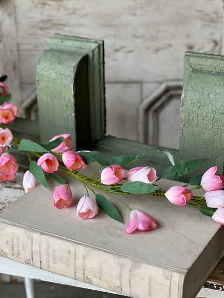 Pink Tulip Garland