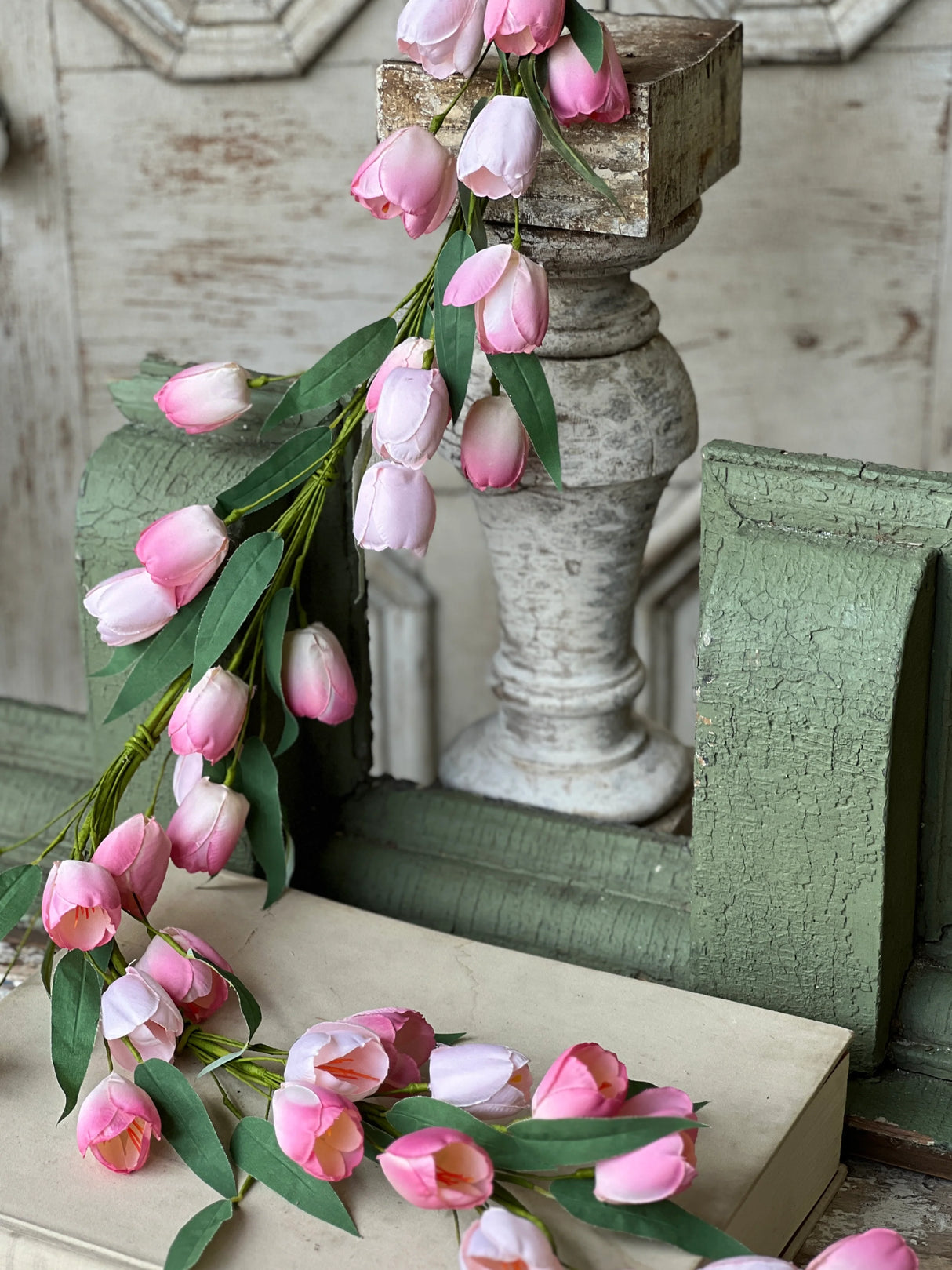 Pink Tulip Garland