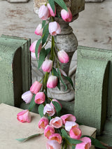 Pink Tulip Garland