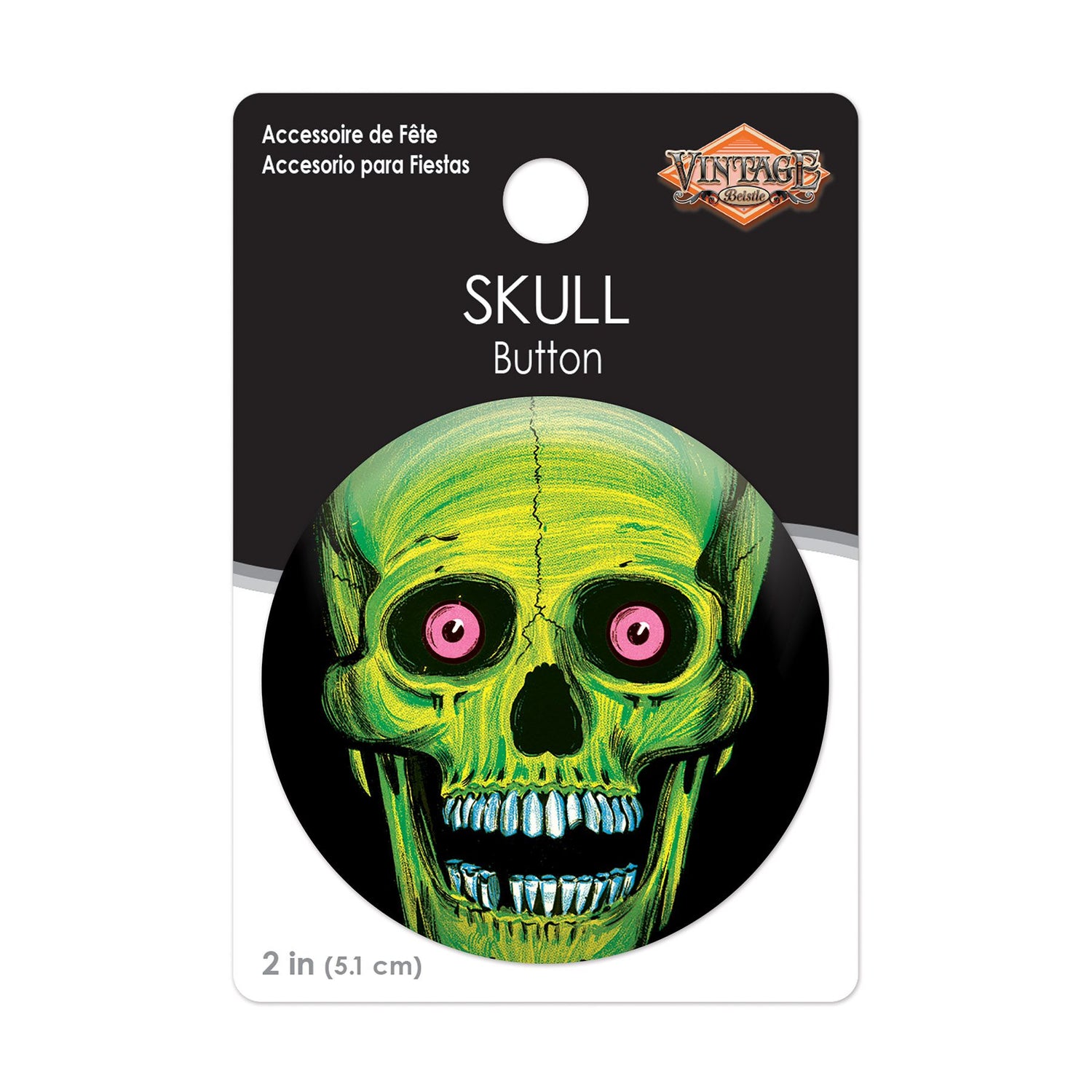 Beistle Vintage Halloween Retro Design Buttons