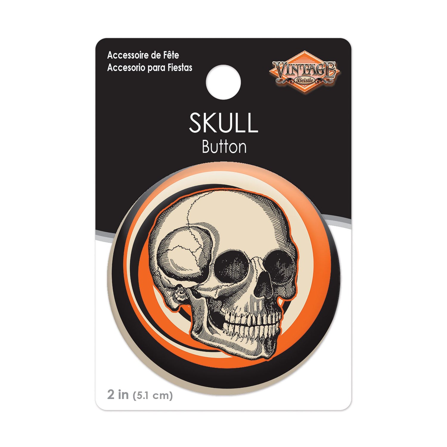 Beistle Vintage Halloween Retro Design Buttons