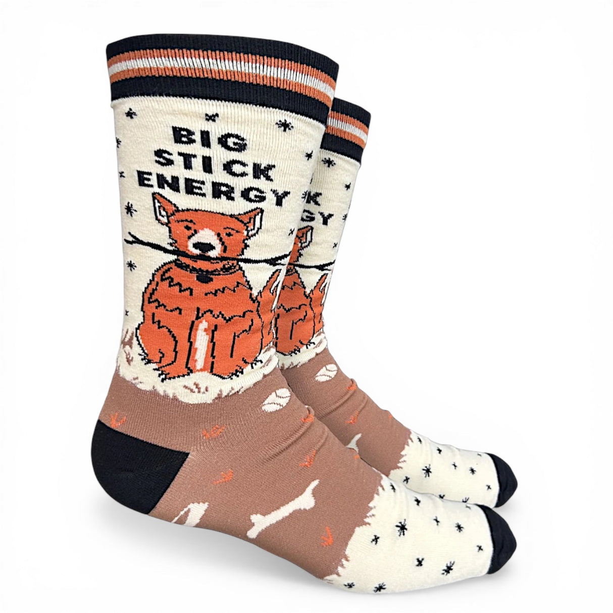 Big Stick Energy Dog Men's Crew Socks