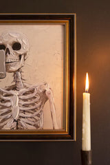 Halloween Skeleton Selfie Framed Art
