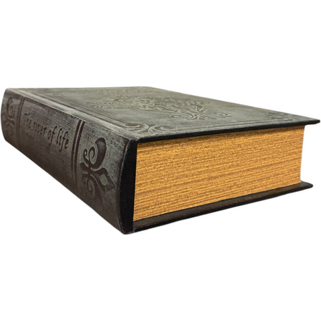 Antiqued Black Storage Book Box