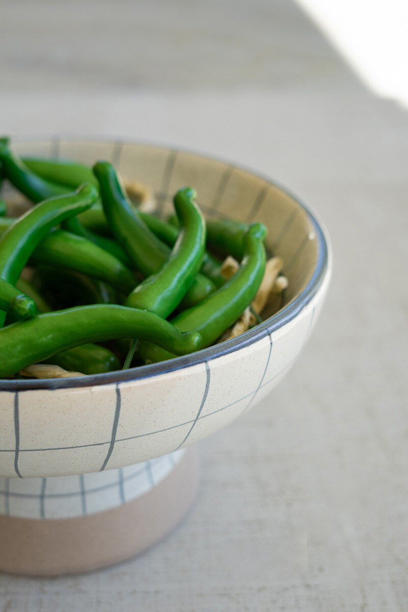 String of Artificial Green Serrano Peppers