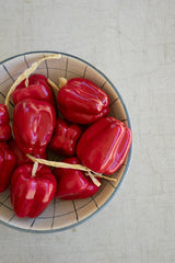 String of Artificial Red Bell Peppers