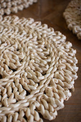 Handwoven Natural Seagrass Round Placemat