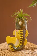 Ceramic Largemouth Bass Fish Vase
