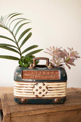 Vintage Radio Ceramic Planter Vase