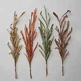 Faux Autumn Dried Leaf Bunch