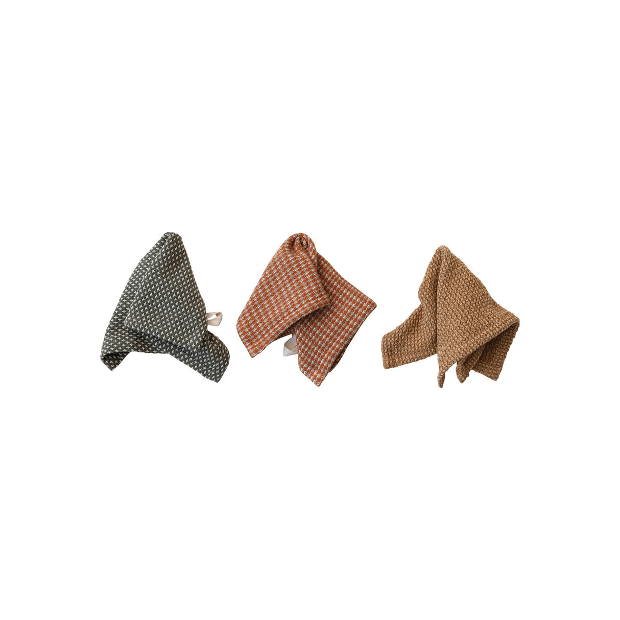 Cotton Dobby Autumn Dish Cloths | Set of 3