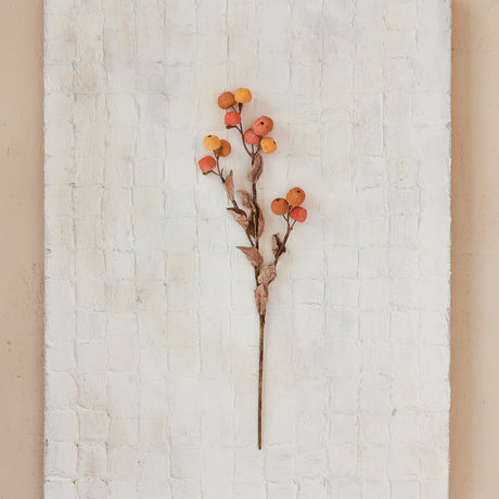Faux Orange Berry Stem