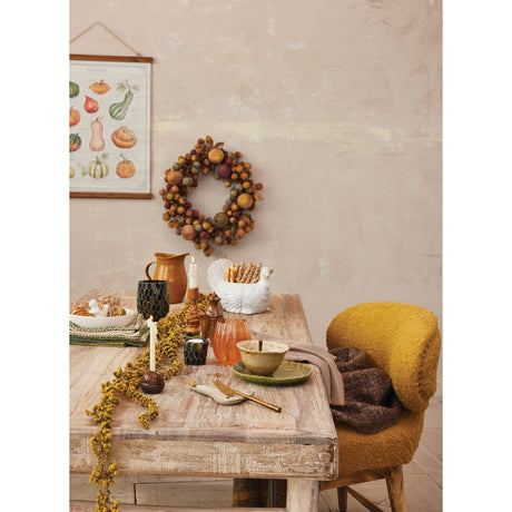 Faux Apples & Berries Autumn Wreath