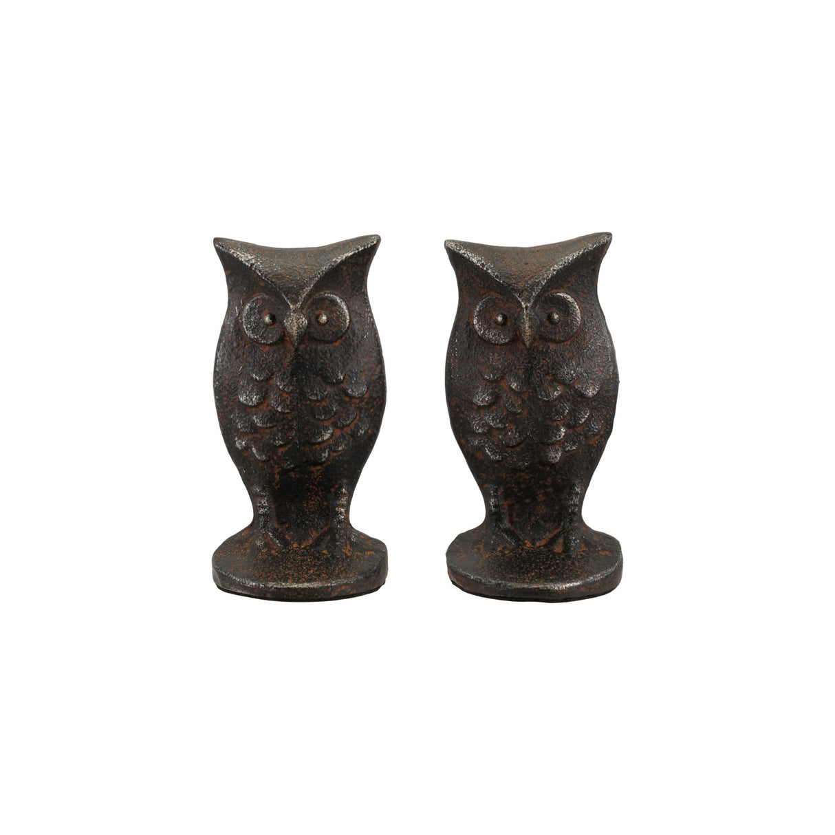 Cast Iron Owl Bookends (Set of 2)