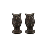 Cast Iron Owl Bookends (Set of 2)