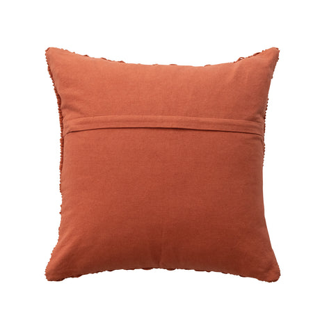 Rust Chenille Waffle Weave Throw Pillow