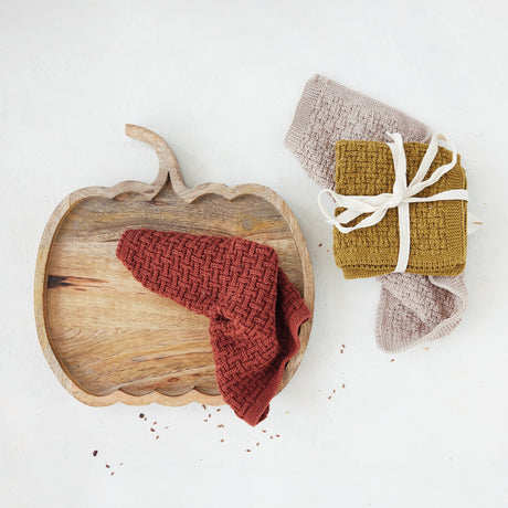 Cotton Knit Dish Cloths (Set of 3)