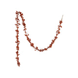 Orange Flocked Foam Ball Garland