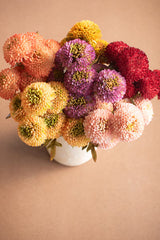 Artificial Mustard Ball Dahlia Bundle