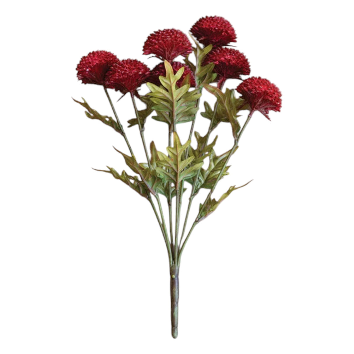 Artificial Red Ball Dahlia Bundle