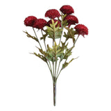 Artificial Red Ball Dahlia Bundle