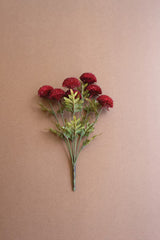 Artificial Red Ball Dahlia Bundle