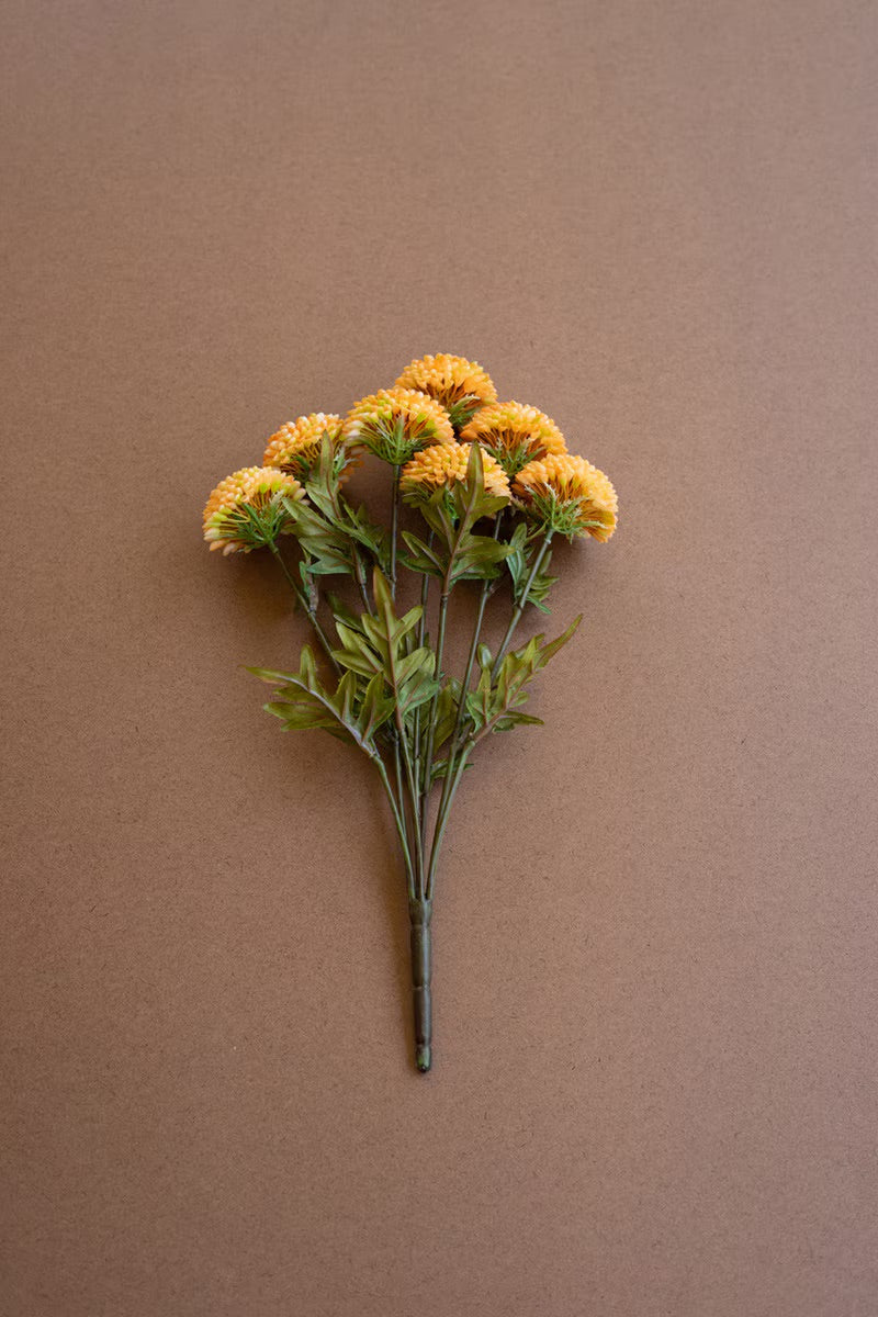 Artificial Yellow Ball Dahlia Bundle