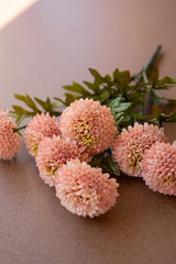 Artificial Light Pink Ball Dahlia Bundle