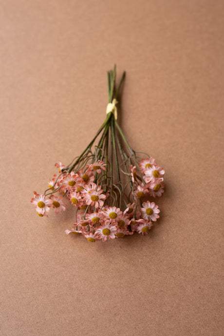 Faux Pink Chamomile Daisy Bundle