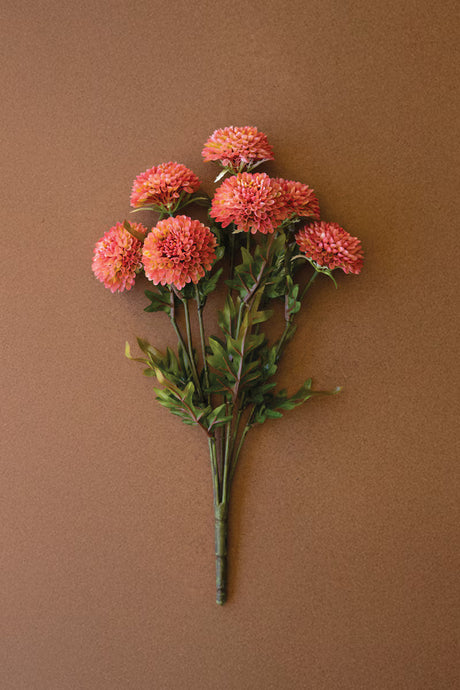 Artificial Blush Ball Dahlia Bundle