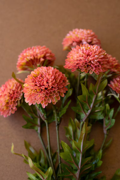 Artificial Blush Ball Dahlia Bundle