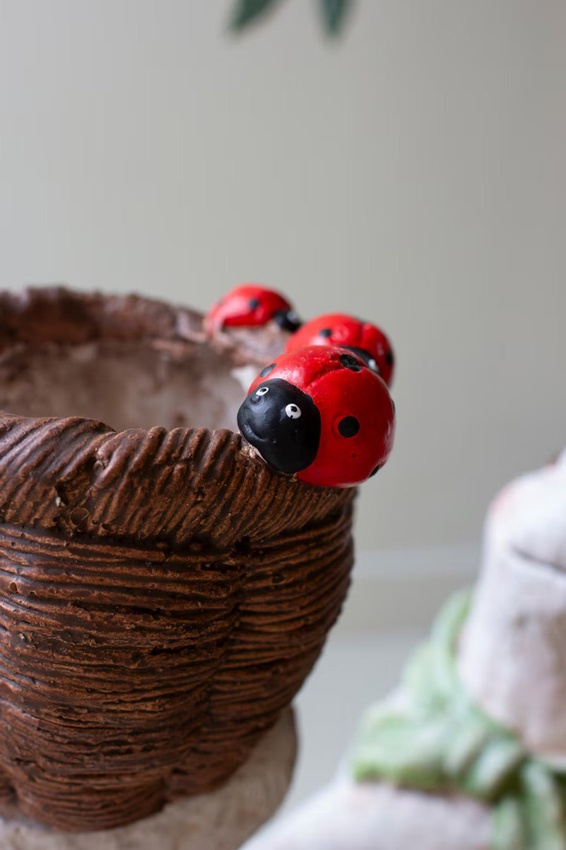 Resin Easter Bunny Figurines with Baskets