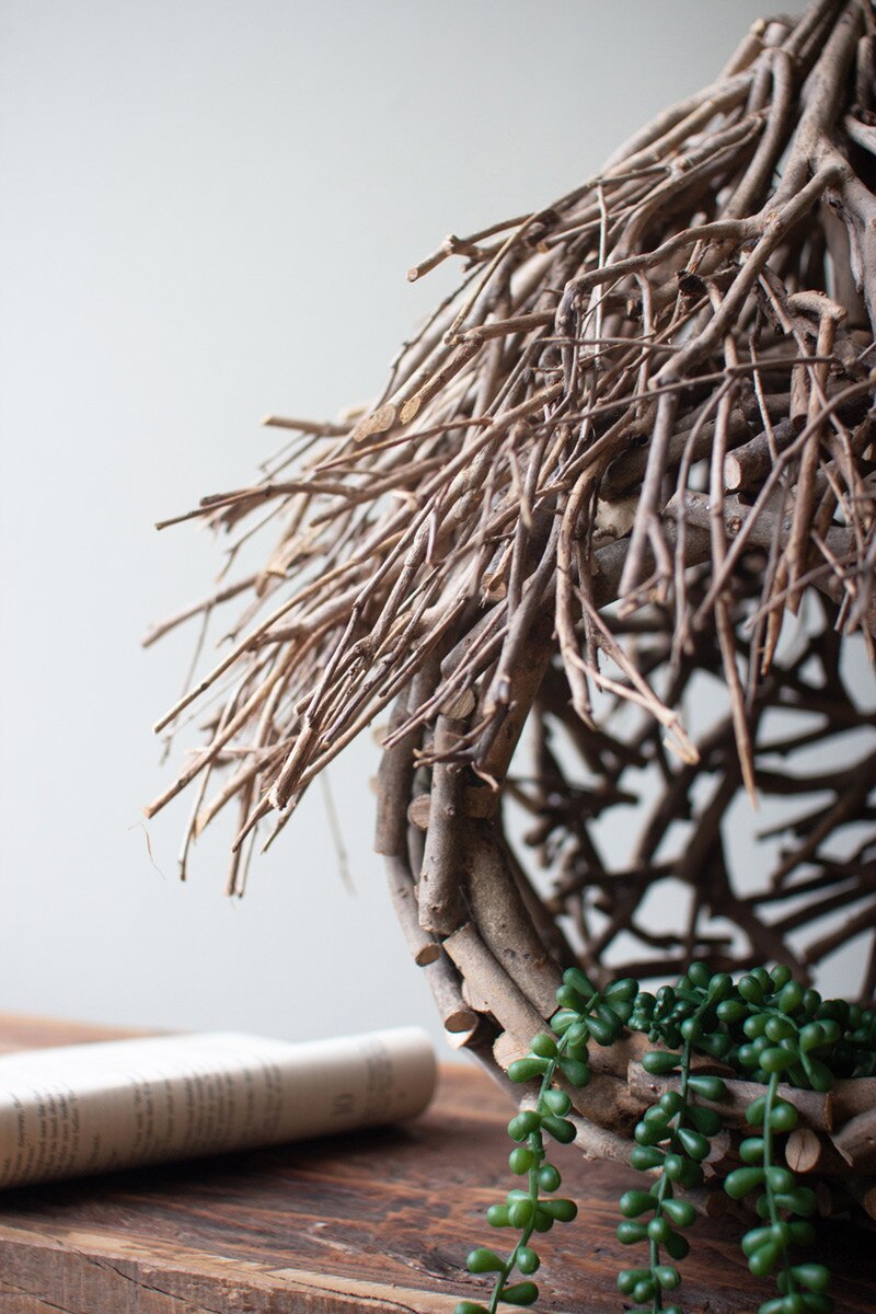 Rustic Hanging Tea Twig Birdhouse