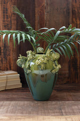 Frogs & Snails Ceramic Planter Vase