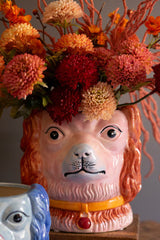 Vintage Style Ceramic Staffordshire Dog Vase