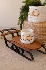 Metal and Wood Decorative Christmas Sled