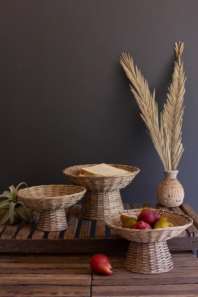 Wicker Compote Bowls