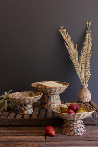 Wicker Compote Bowls