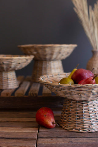 Wicker Compote Bowls