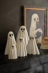 Glitter Metal Nesting Halloween Ghost Figurines | 5 Sizes