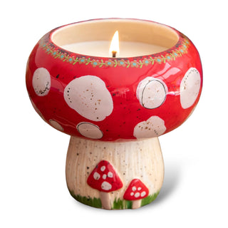 mushroom candle by natural life