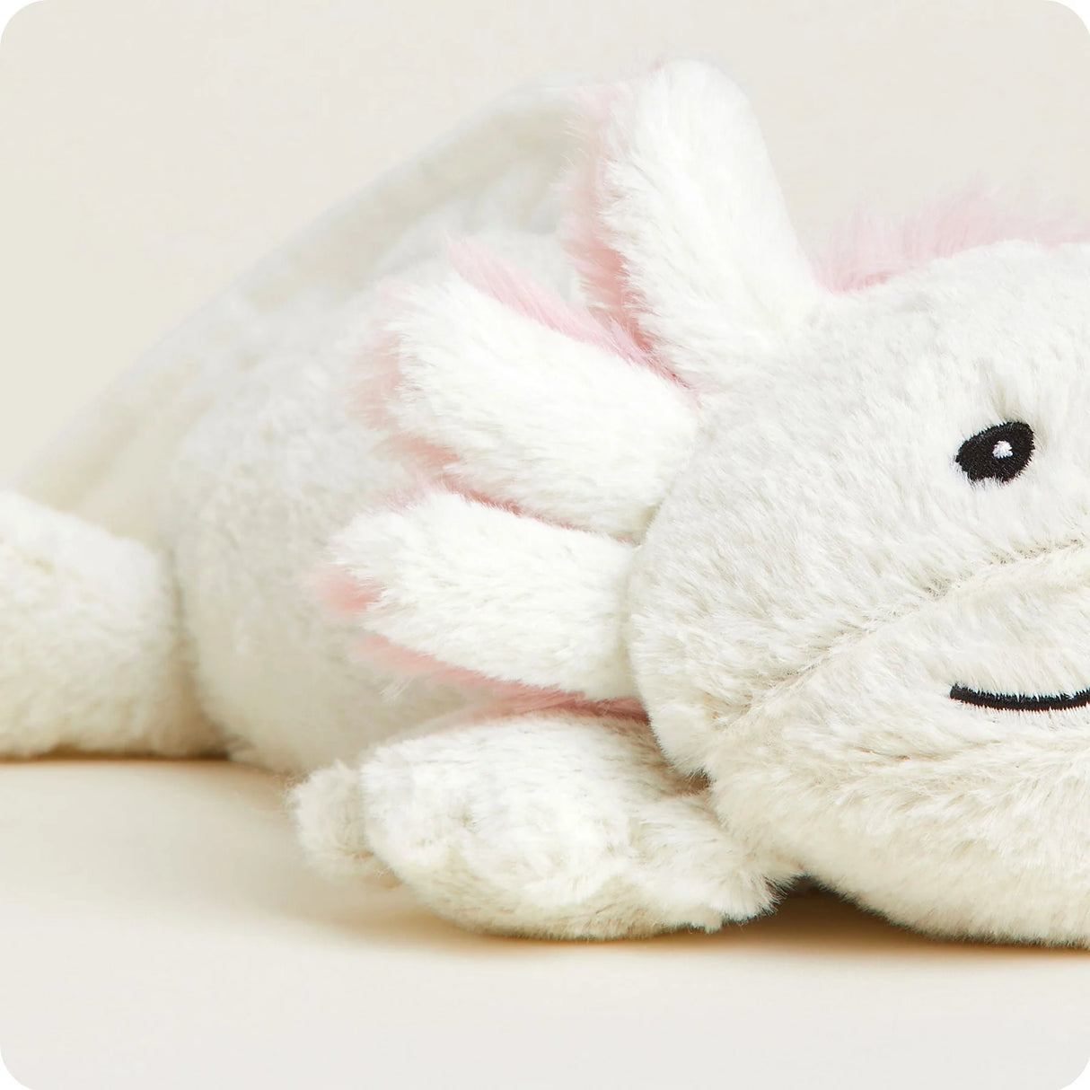 White Axolotl Warmies Plush Animal