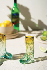 Recycled Glass Ombre Cowboy Boot Shot Glass