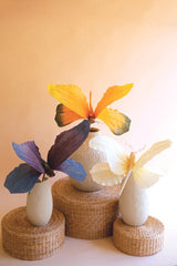 Large Botanical Butterfly Stem