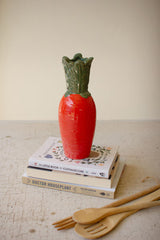 Orange Ceramic Carrot Vase