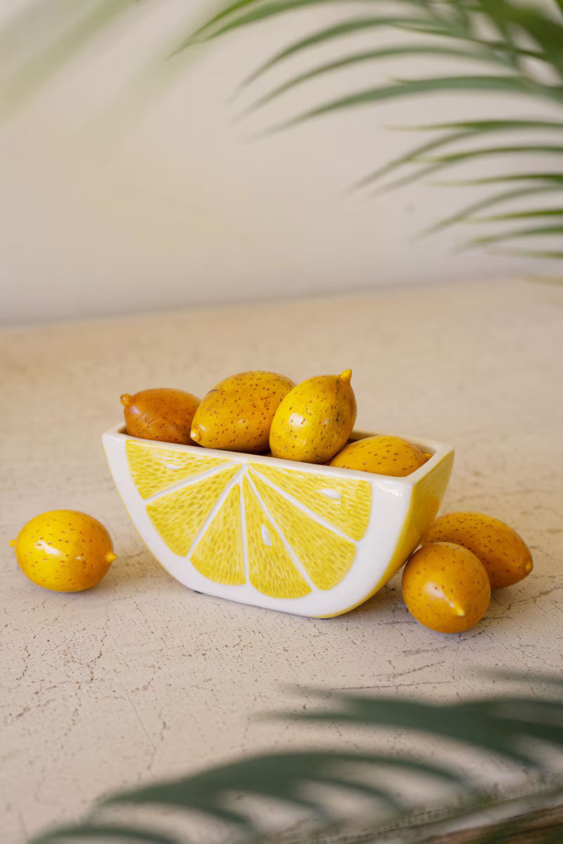 Ceramic Lemon Wedge Planter