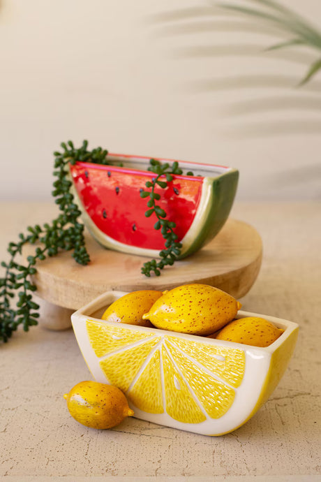 Ceramic Lemon Wedge Planter
