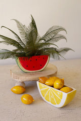 Ceramic Watermelon Wedge Planter