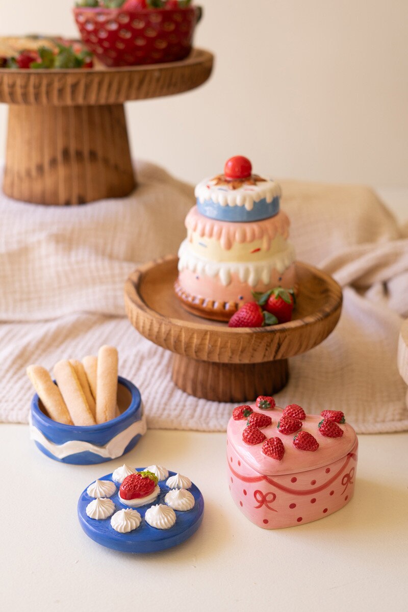 Ceramic Dessert Trinket Boxes