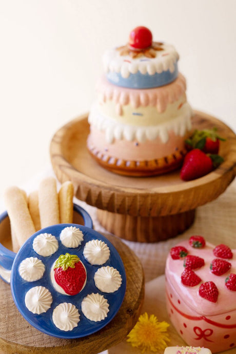 Ceramic Dessert Trinket Boxes